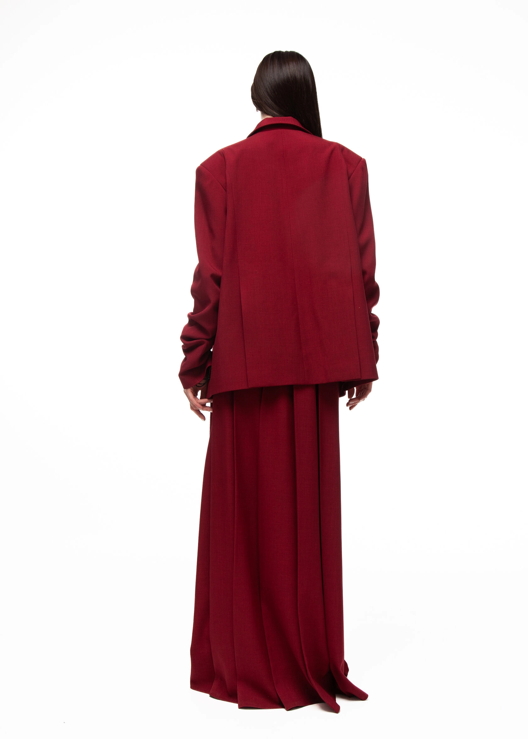 Юбка CHERRY LOST(ЧЕРРИ ЛОСТ) в бордовом цвете - 40-42 (XS-S) - Бордовый