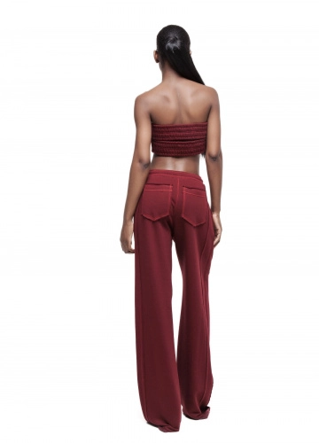 Топ CHERRY VEGAS(ЧЕРРИ ВЕГАС) в вишневом цвете - Бордовый - 40-42(XS-S)