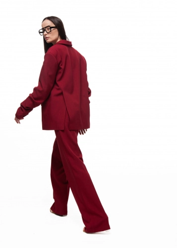 Брюки CHERRY LOST(ЧЕРРИ ЛОСТ) в бордовом цвете - 40-42 (XS-S) - Бордовый