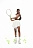 Юбка-шорты MILK GOLF(МИЛК ГОЛЬФ) в белом цвете - 40-42 (XS-S) - Молочный