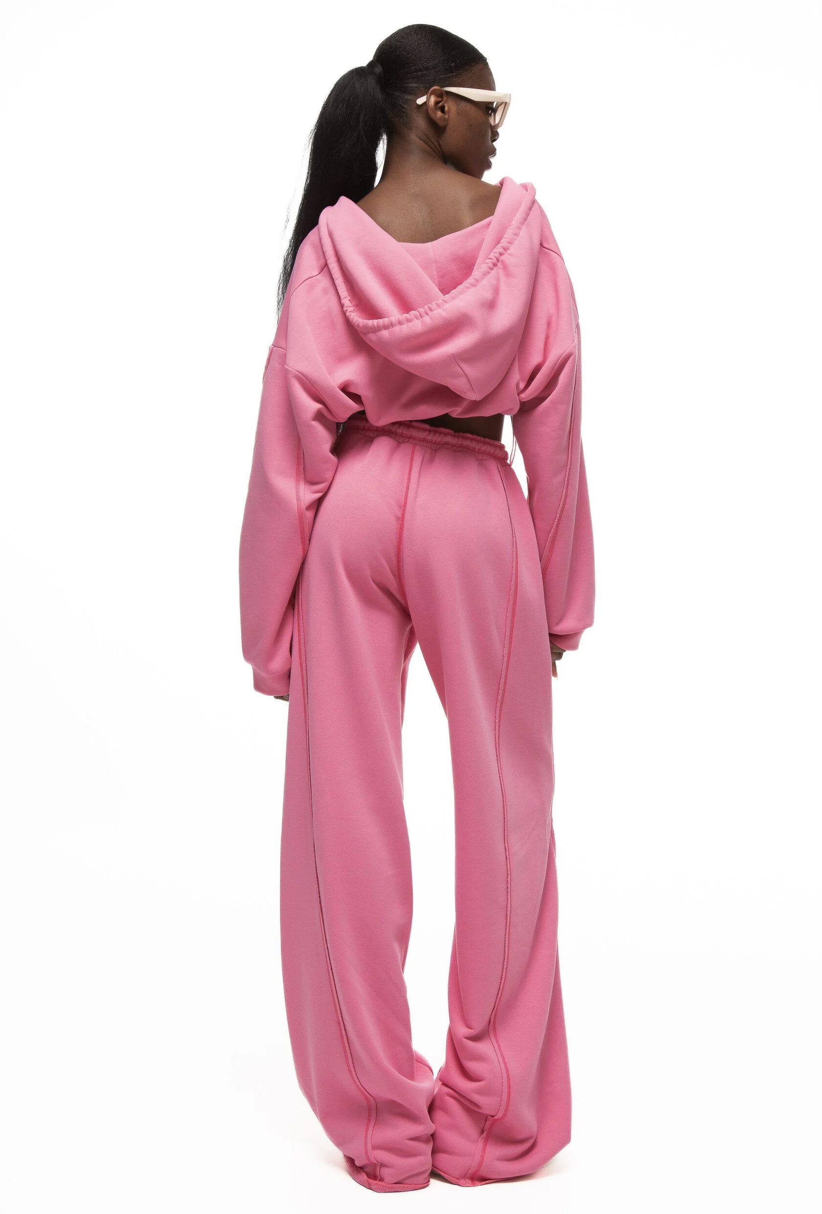 Джоггеры PINK MIAMI(ПИНК МАЯМИ) в розовом цвете - 40-42 (XS-S) - Розовый