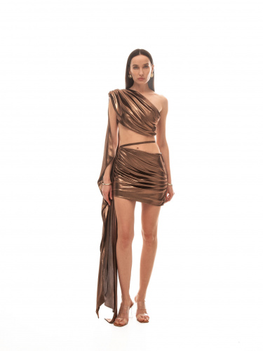 Топ CARTELLA в бронзовом цвете - 40-42 (XS-S) - Бронзовый