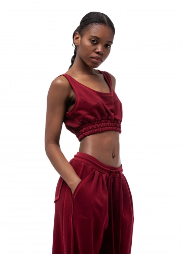 Топ CHERRY GOLF в вишневом цвете - 40-42 (XS-S) - Вишневый